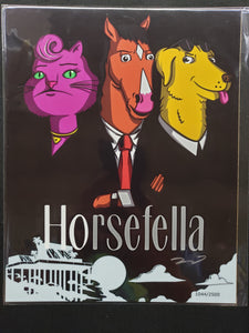 BOJACK HORSEMAN "HORSEFELLA" 8" x 10" Art Print by Ryan Watkins Signed of 2500 W/ COA, Bam! Box Exclusive