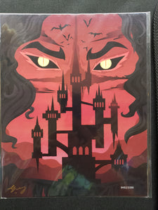 CASTLEVANIA/ Dracula 8" x 10" Art Print by Gerry Selian Signed of/2200 W/ COA, Bam! Box Exclusive