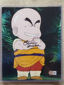 Laurie Steele "Young Krillin" DRAGONBALL Autograph 8 x 10 BAM! Picture with Certificate of Authenticity by Beckett