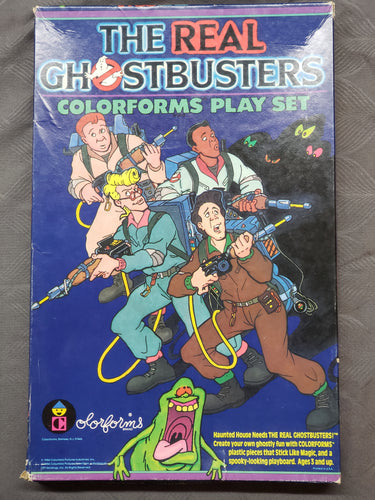 Vintage 1986 Colorforms The Real Ghostbusters Play Set - Not Complete, 18 Pcs