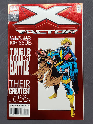 X-Factor #100 Red Foil Cover, Double Sized Issue. Marvel Comics F/VF