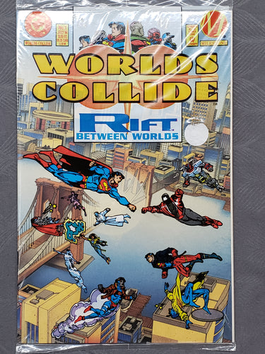 WORLDS COLLIDE #1 (1994) DC/Milestone Comic Book, SEALED w/Vinyl Clings; NM