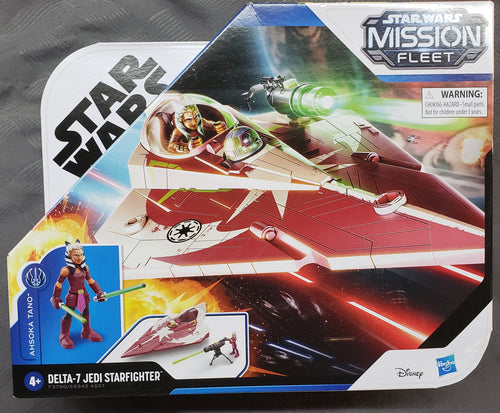 Mission Fleet: Delta 7 Jedi Starfighter, With Ahsoka Tano Figure. 2022 STAR WARS