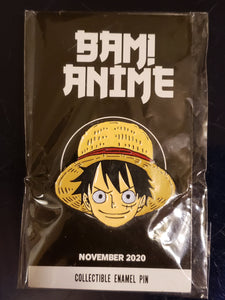 One Piece "Monkey D. Puffy (Straw Hat)" Collectible Enamel Pin, Bam! ANIME Box Exclusive