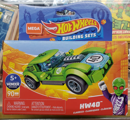 Hot Wheels HW40 Classics GYG32 Building Set Figure/Car Wonder Builders. MEGA