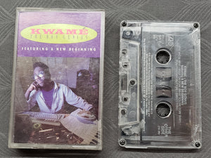 KWAME featuring A New Beginning "The Boy Genius" Cassette Tape LP, 1989 Atlantic Hip Hop R&B, G/VG