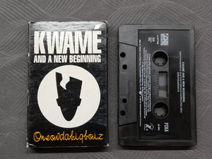 KWAME and A New Beginning "Oneovdabigboiz" Cassette Tape Single, 1990 Atlantic Hip Hop R&B, G/VG