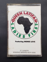 Load image into Gallery viewer, Queen Latifah &quot;Ladies First (featuring Monie Love)&quot; Cassette Single Tape, Tommy Boy 1989, G/VG