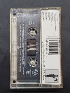 Queen Latifah "Ladies First (featuring Monie Love)" Cassette Single Tape, Tommy Boy 1989, G/VG