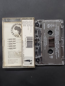 Queen Latifah "Ladies First (featuring Monie Love)" Cassette Single Tape, Tommy Boy 1989, G/VG
