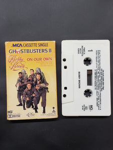 Bobby Brown "On Our Own!" Cassette Tape Single 1989 Ghostbusters II Soundtrack G/VG