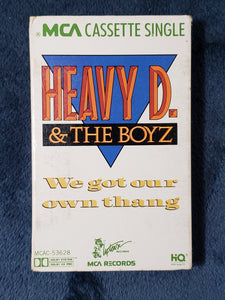 Heavy D & the Boyz "We Got Our Own Thang &  Instrumental" Cassette Tape MCA 1989 G/VG