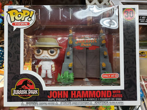 JOHN HAMMOND WITH GATES "JURASSIC PARK" Deluxe Funko POP! TOWN #30 Target Exclusive