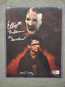 Elliott Fullman "Jonathan" TERRIFIER 2 Autograph, Bam! 166/350! Horror 8 x 10 Picture with Certificate of Authenticity by Beckett