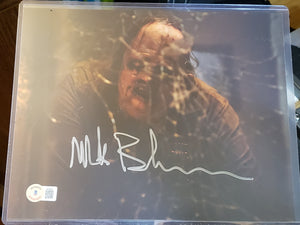 Mark Burnham "Leatherface" TEXAS CHAINSAW MASSACRE Autograph, Bam! Horror 8 x 10 Picture with Certificate of Authenticity by Beckett