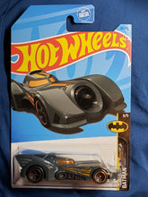 Load image into Gallery viewer, 2021 Hot Wheels &quot;1989 Batman&quot; Batmobile with Orange Stripes #103/250 Batman 3/5