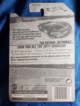 Load image into Gallery viewer, 2011 Mattel Hot Wheels TRACK STARS, The Batman: Batmobile #66/244 Batman #1/15