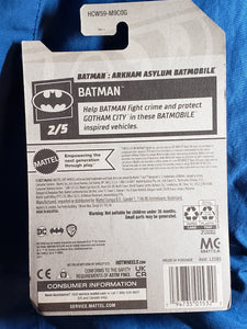 2021 Mattel Hot Wheels Batman: Arkham Asylum Batmobile #32/250 Batman #2/5