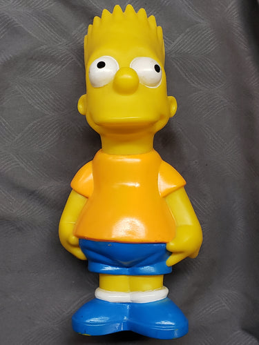 Original The Simpsons Classic Bart Figure Coin Bank 1990 Used 9 & 1/2