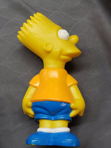 Original The Simpsons Classic Bart Figure Coin Bank 1990 Used 9 & 1/2" Tall