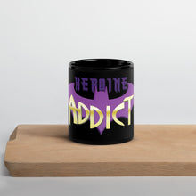 Load image into Gallery viewer, Heroine Addict (BATGIRL inspired Design) Black Glossy Mug