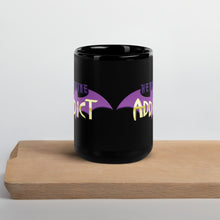 Load image into Gallery viewer, Heroine Addict (BATGIRL inspired Design) Black Glossy Mug