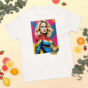 Mock Movie Poster, Heroine Addict (CAPTAIN MARVEL inspired Design) Short-Sleeve Unisex T-Shirt
