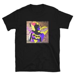"I Heart" Graffiti Profile, Heroine Addict (BATGIRL inspired Design) Short-Sleeve Unisex T-Shirt