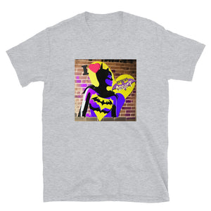 "I Heart" Graffiti Profile, Heroine Addict (BATGIRL inspired Design) Short-Sleeve Unisex T-Shirt