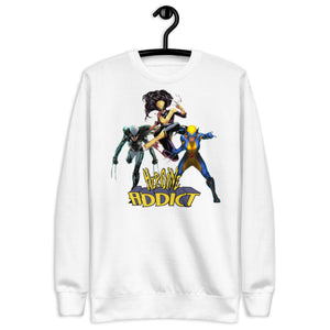 Heroine Addict, "Nice Outfits" (ALL NEW WOLVERINE inspired Design) Unisex Premium Sweatshirt