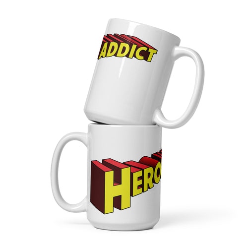 Heroine Addict (SUPERGIRL inspired Design) White Glossy Mug