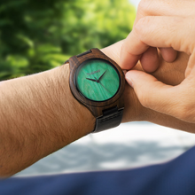 Load image into Gallery viewer, Leaf Green TruWood Watch