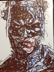 "DARKNESS" Batman (DC Comics) 8" x 10" Art Print by Sam Zalch, Signed # of 3000 W/ COA, Bam! Box Exclusive