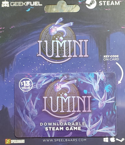 LUMINI - Steam Downloadable Game -Key Card, Geek Fuel Exclusive
