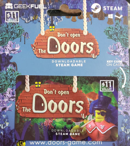 DON'T OPEN THE DOORS - Steam Downloadable Game -Key Card, Geek Fuel Exclusive