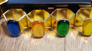 Set of INFINITY STONES Metal Napkin Rings. AVENGERS: END GAME. (MARVEL) Loot Crate / Home Goods Exclusive