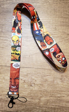 Load image into Gallery viewer, MARVEL Character Lanyard. COMIC ART. Spider Woman, Iron Fist, Falcon, Luke Cage