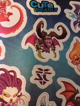 Load image into Gallery viewer, CUTE BUT DEADLY Character MAGNET Set, Blizzard / Loot Crate Exclusive 5.5&quot; x 6.5&quot; Sheet