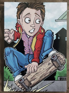 Bam! Exclusive Artist Select Trading Card 5.5 Marty McFly- Back to the Future "The Battle (5)" by Mark Melton of/2500