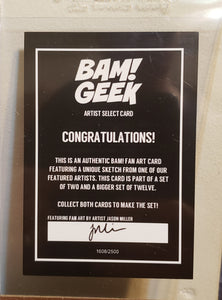 Bam!, Exclusive Artist Select Trading Card 5.7 WONDER WOMAN, DC Superhero "The Battle"