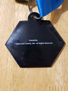 CAPTAIN MARVEL, Marvel Lanyard with Logo Tag. Loot Crate Exclusive