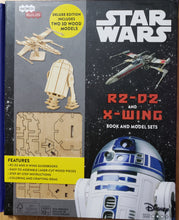 Load image into Gallery viewer, Incredi-Builds STAR WARS &quot;R2-D2&quot; &amp; &quot;X-Wing&quot; 3D Wood Model Kits and Hardcover Book