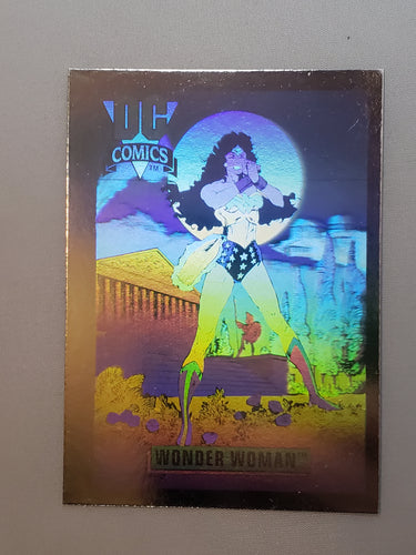 1992 WONDER WOMAN DCH9 Impel DC Comics Cosmic Hologram Trading Card Series 1