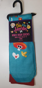 Dia De Los Muertos, Knee High, Adult Socks, size 9-11
