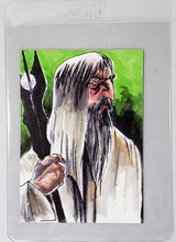 Load image into Gallery viewer, Bam! Exclusive Artist Select Trading Card 6.6 &quot;SARUMAN&quot; LORD OF THE RINGS &quot;Villains&quot; by SHAWN LANGLEY