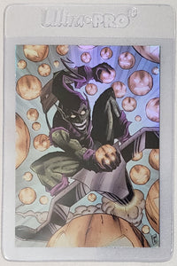 Bam! Exclusive Artist Select Trading Card "Green Goblin" FOIL 67/100 Spider-Man "Villains" by Jason Miller