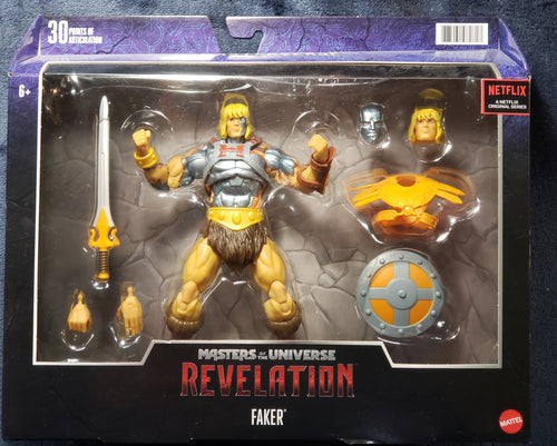 FAKER - Masters of the Universe: Revelation MASTERVERSE (2021 MOTU) Action Figure. 30 points of Articulation