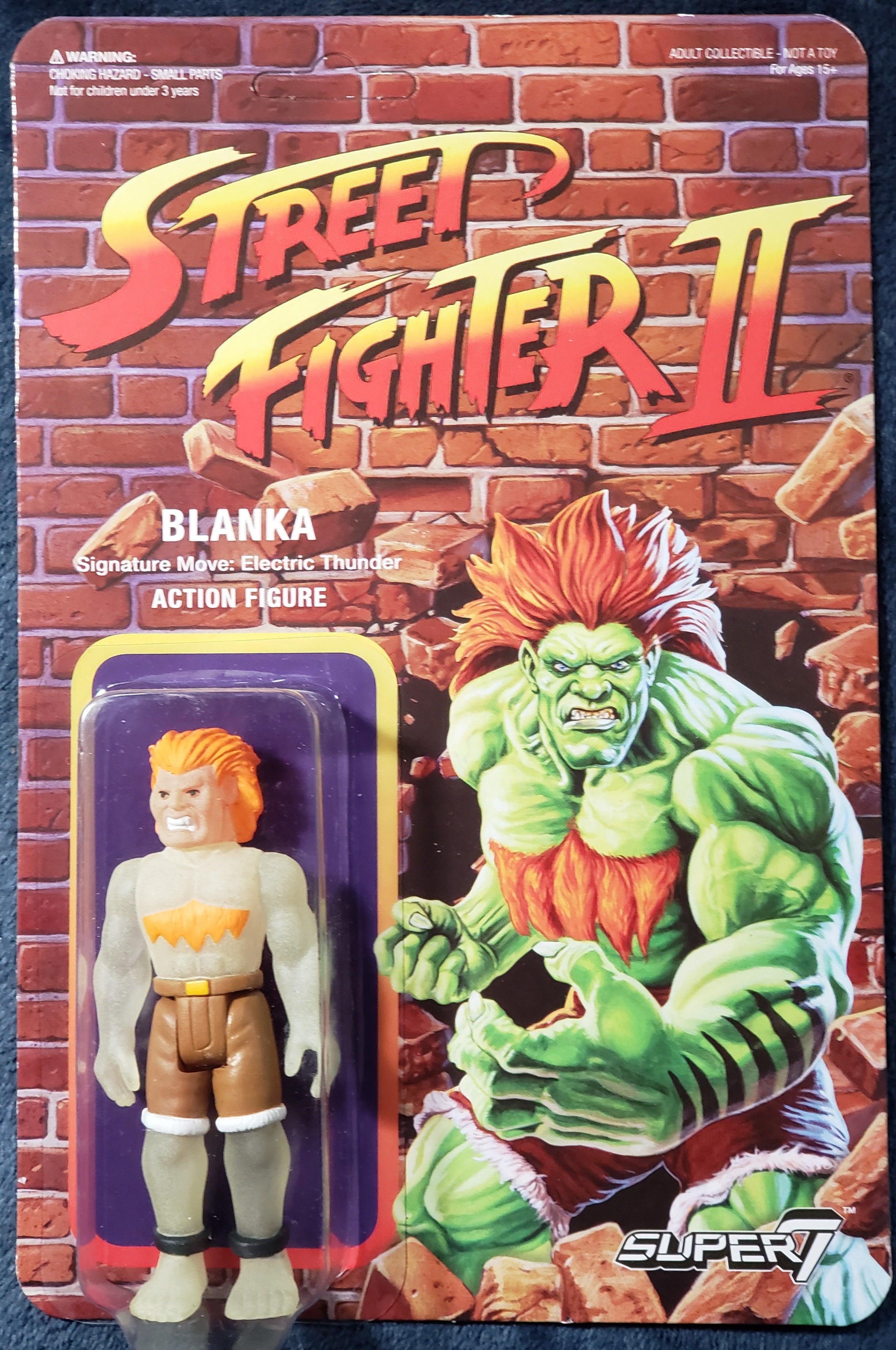 Street Fighter 2 Blanka 3.75 Retro Figure by Super 7 