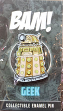 Load image into Gallery viewer, DOCTOR WHO &quot;DALEK&quot; Limited Edition Fan Art Enamel Pin, Bam! Box Exclusive