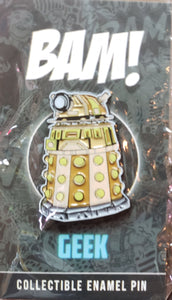 DOCTOR WHO "DALEK" Limited Edition Fan Art Enamel Pin, Bam! Box Exclusive